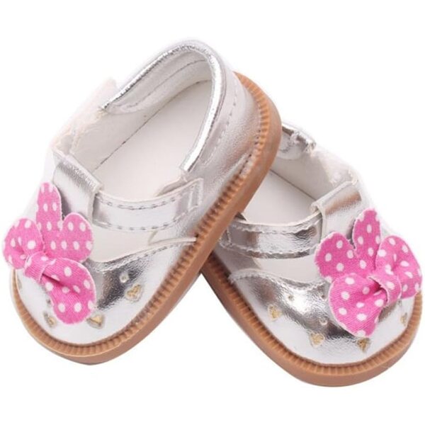 46 cm große Puppenschuhe aus Leder mit Schleife – stilvolle und langlebige Accessoires