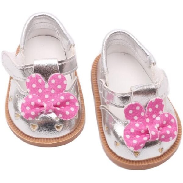 46 cm große Puppenschuhe aus Leder mit Schleife – stilvolle und langlebige Accessoires