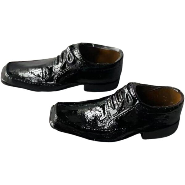 1/6 Folpus Abendschuhe für 12-Zoll-Actionfiguren, glänzend schwarz