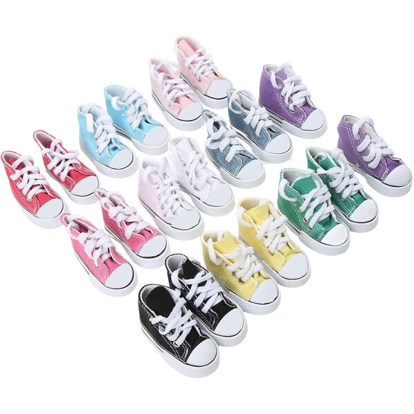 Scarpe di Tela per Bambole 1/3 - 10 Paia Antiscivolo e Colorate per Cosplay