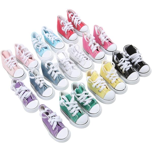 Scarpe di Tela per Bambole 1/3 - 10 Paia Antiscivolo e Colorate per Cosplay