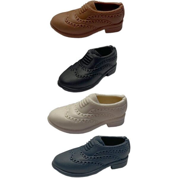 4 Paar PP-Schuhe für 1/6 Actionfiguren – realistisches Zubehör für Sammler