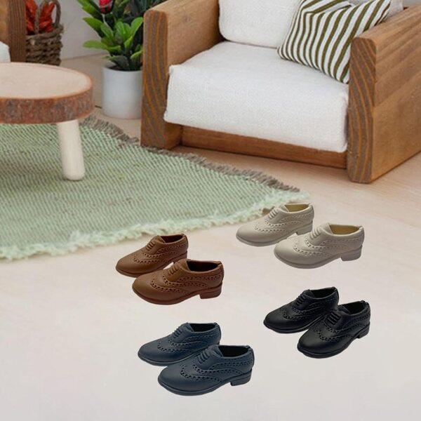4 Paar PP-Schuhe für 1/6 Actionfiguren – realistisches Zubehör für Sammler
