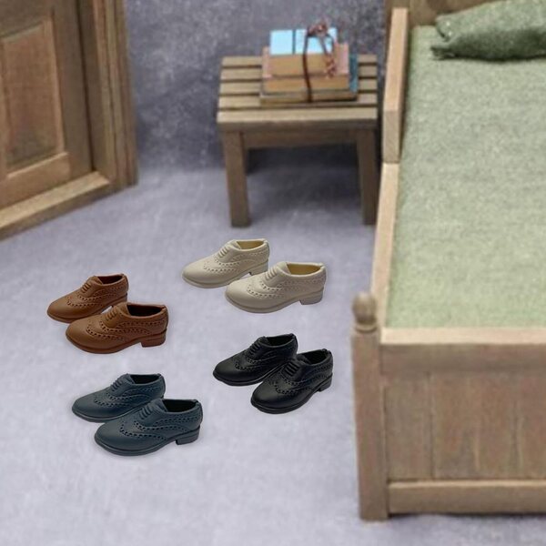 4 Paar PP-Schuhe für 1/6 Actionfiguren – realistisches Zubehör für Sammler