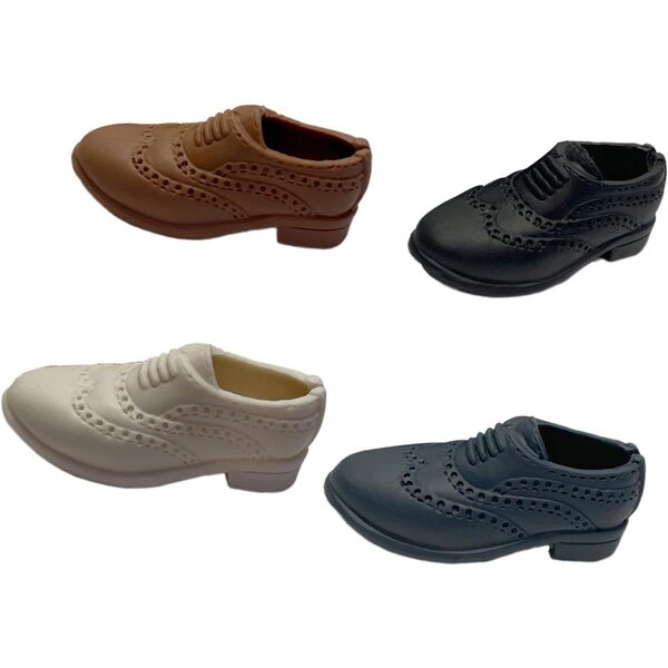 4 Paar PP-Schuhe für 1/6 Actionfiguren – realistisches Zubehör für Sammler