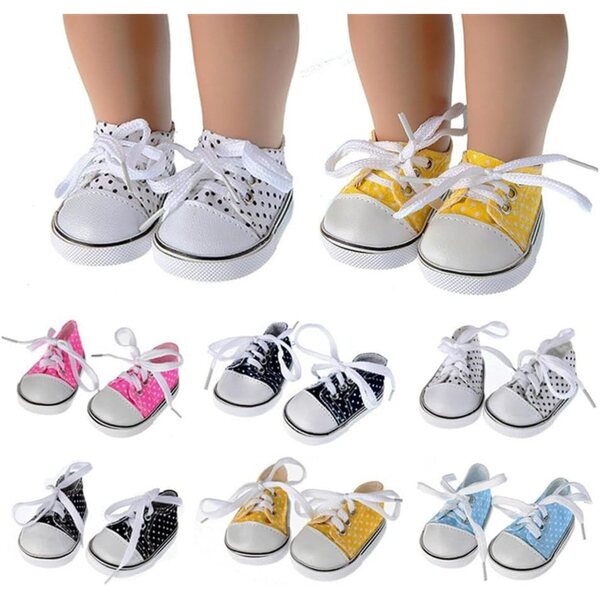 Schuhe für 43–45 cm große Puppen, Modeaccessoires für 14,5 Zoll große amerikanische Puppen