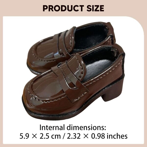 Scarpe per Bambole BJD 1/4 Marrone 16-18 Pollici | Accessori Miniature Colcolo