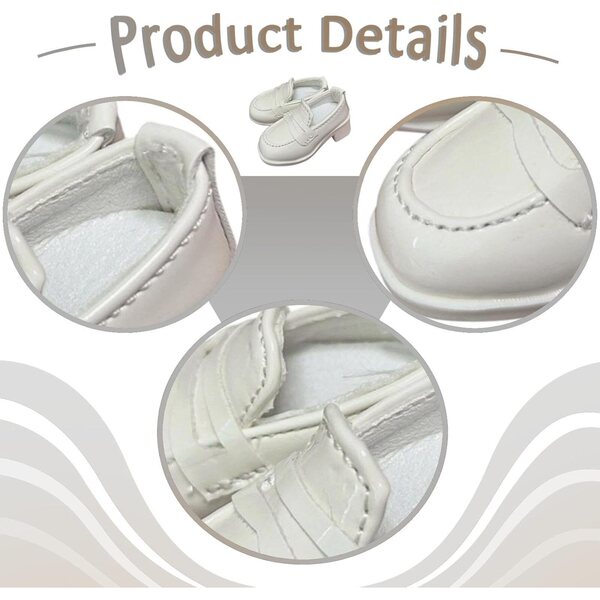 Oshhni Scarpe Bambola 1/4 in PU resistenti e realistiche per bambole BJD 16-18 pollici