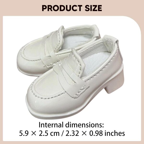 Oshhni Scarpe Bambola 1/4 in PU resistenti e realistiche per bambole BJD 16-18 pollici