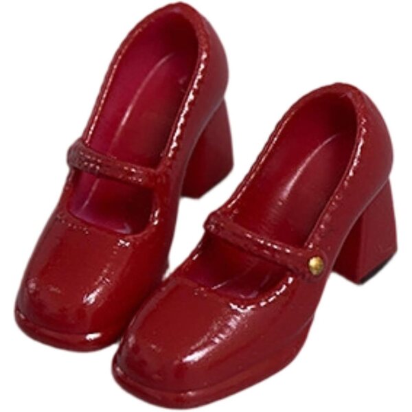 Rote Schuhe für Actionfigur 1/12 High Heels Puppenzubehör 6 Zoll