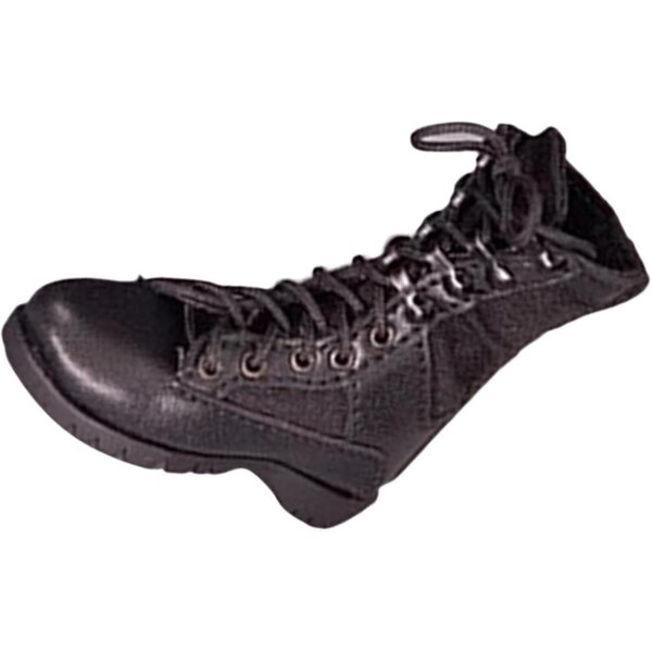 Schwarze Schuhe im Maßstab 1:6 für 12-Zoll-Actionfiguren, realistische und langlebige Details