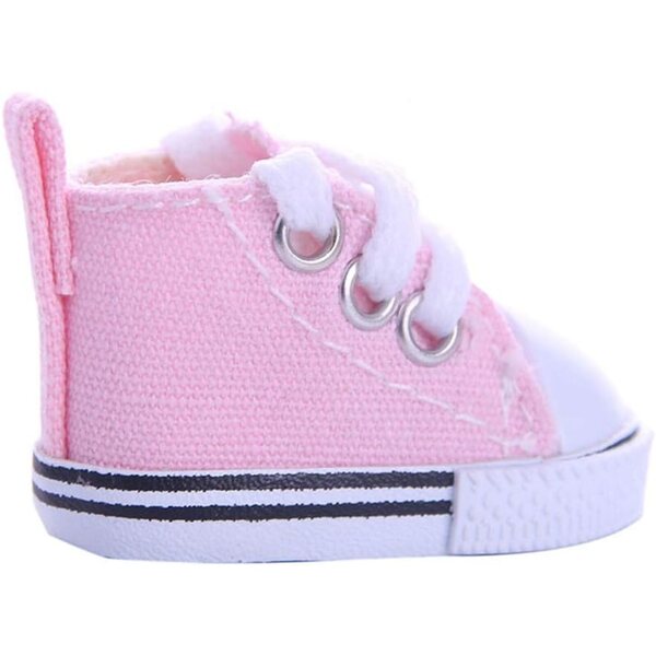 Sonew Scarpe da Ginnastica per Bambole 14" Colorate e Facili da Usare (PINK)