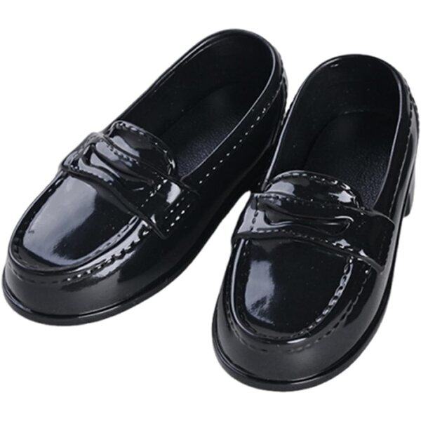 Mini-PU-Schuhe für 1/4-BJD-Puppen – elegantes und bequemes Schwarz für Cosplay