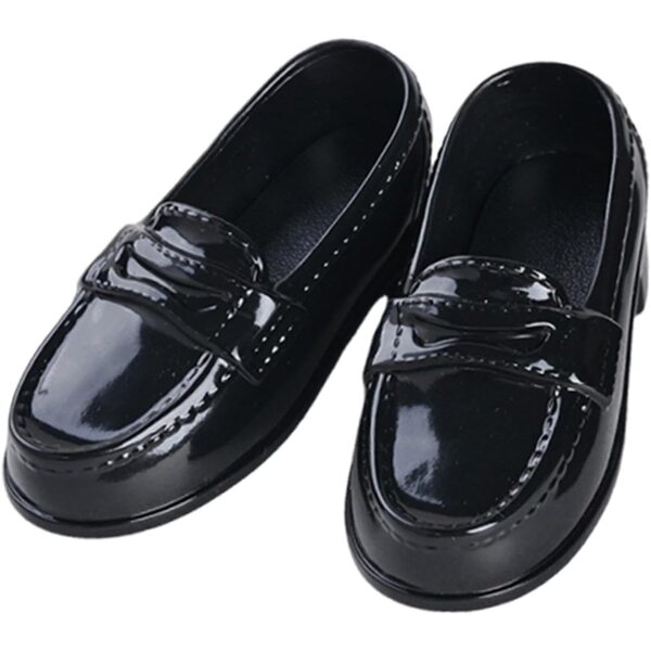 Mini-PU-Schuhe für 1/4-BJD-Puppen – elegantes und bequemes Schwarz für Cosplay
