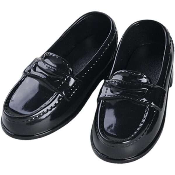 Mini-PU-Schuhe für 1/4-BJD-Puppen – elegantes und bequemes Schwarz für Cosplay