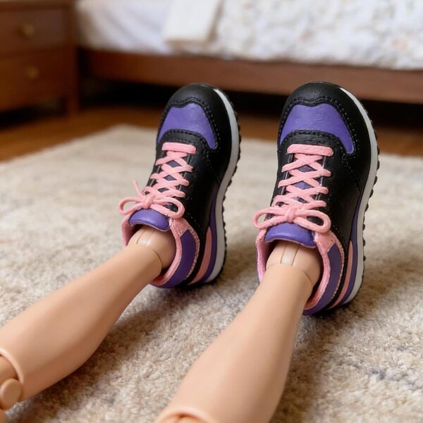 1/6 Puppenschuhe, langlebige PVC-Turnschuhe, lässiges Zubehör für 12-Zoll-Actionfiguren