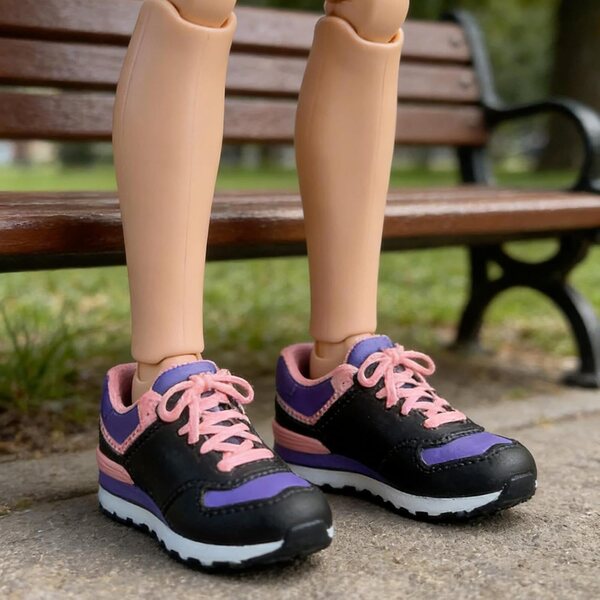 1/6 Puppenschuhe, langlebige PVC-Turnschuhe, lässiges Zubehör für 12-Zoll-Actionfiguren
