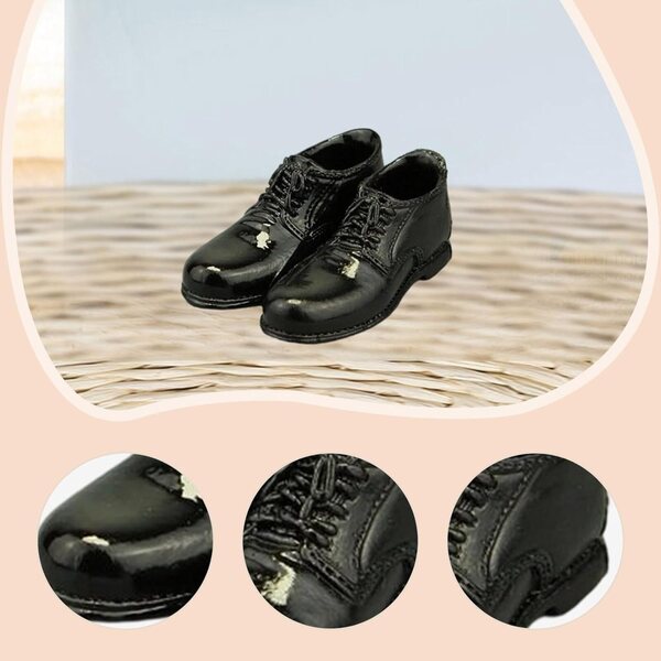 Formelle Lederschuhe für 1/6 Actionfigur – 12 Zoll PP-Zubehör