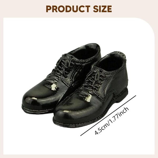 Formelle Lederschuhe für 1/6 Actionfigur – 12 Zoll PP-Zubehör