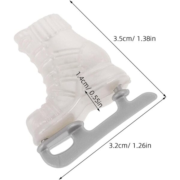 Set mit 10 Miniatur-Rollschuhen für Puppen – Zubehör für Puppenhäuser 1:6