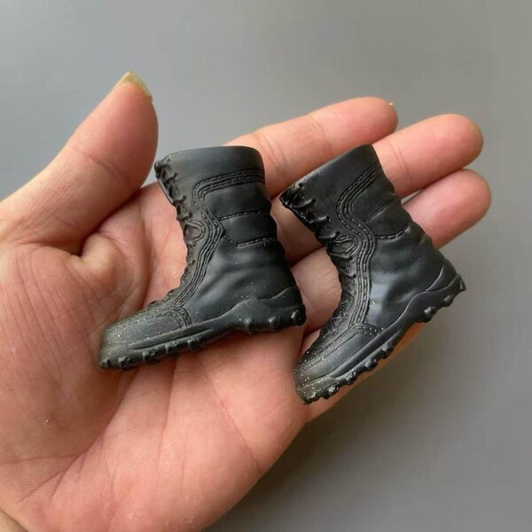 harayaa Stivali da Lavoro a Metà Polpaccio 1/6 per Action Figure 12" in Pelle PU