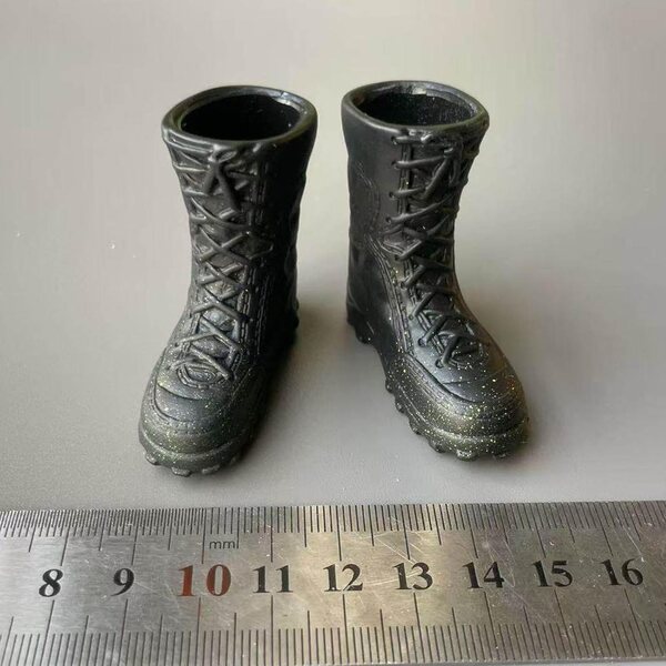 harayaa Stivali da Lavoro a Metà Polpaccio 1/6 per Action Figure 12" in Pelle PU