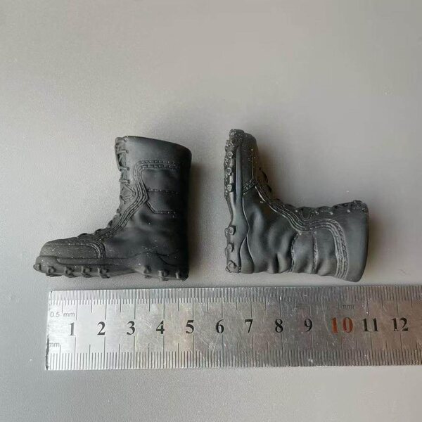 harayaa Stivali da Lavoro a Metà Polpaccio 1/6 per Action Figure 12" in Pelle PU