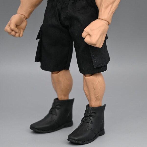 Miniatur-Schuhe für männliche Actionfiguren, 4,5 cm, aus widerstandsfähigem PP-Kostümzubehör