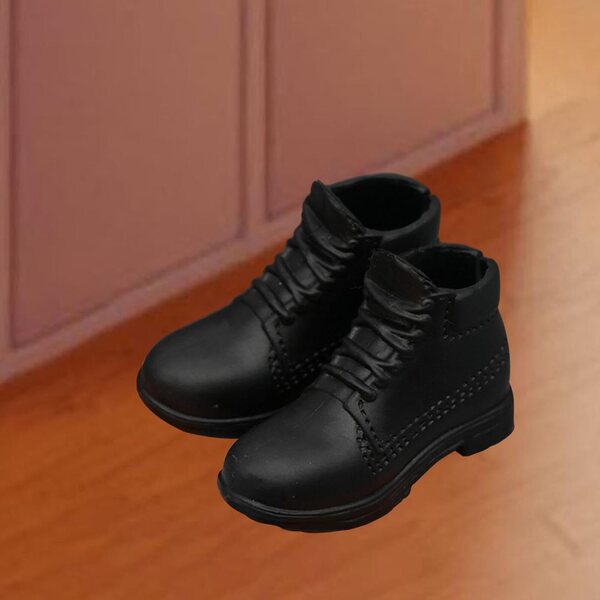 Miniatur-Schuhe für männliche Actionfiguren, 4,5 cm, aus widerstandsfähigem PP-Kostümzubehör