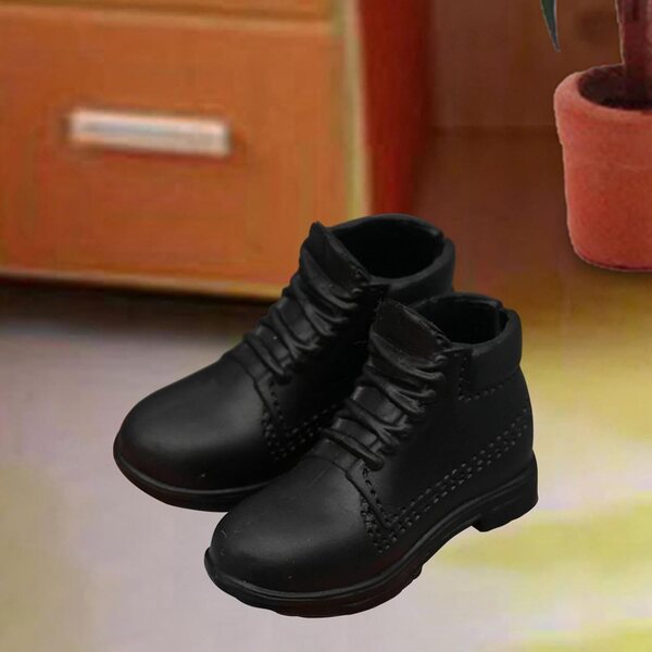 Miniatur-Schuhe für männliche Actionfiguren, 4,5 cm, aus widerstandsfähigem PP-Kostümzubehör