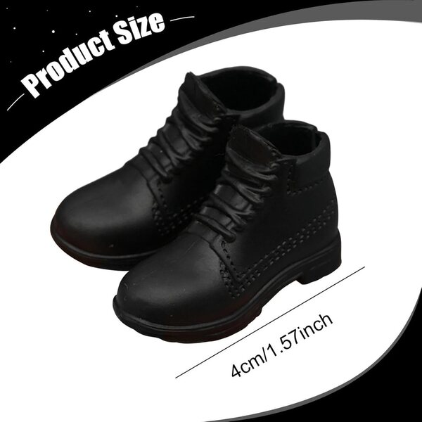 Miniatur-Schuhe für männliche Actionfiguren, 4,5 cm, aus widerstandsfähigem PP-Kostümzubehör
