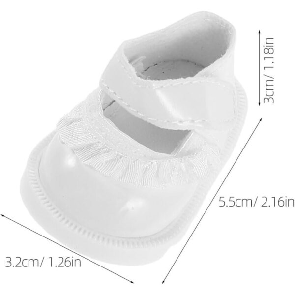 VICASKY Scarpe Miniature per Bambole 20 cm - 2 Paia di Scarpe Giocattolo Floreali