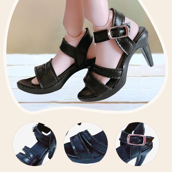 TISHITA PVC-High-Heel-Schuhe für 1/6 weibliche Puppen, 24 Zoll