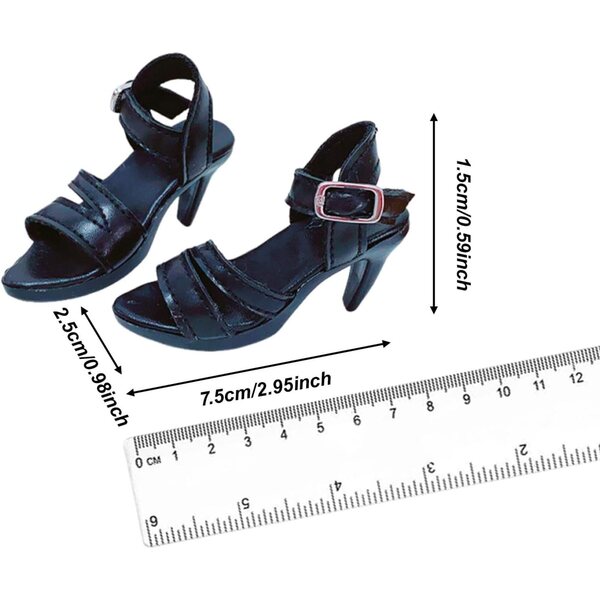 TISHITA PVC-High-Heel-Schuhe für 1/6 weibliche Puppen, 24 Zoll