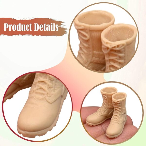 Stiefel für Actionfigur 1:12 Fiocias weiblich 6 Zoll, widerstandsfähiges PP-Material