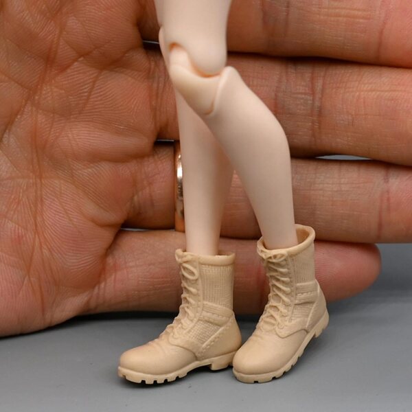 Stiefel für Actionfigur 1:12 Fiocias weiblich 6 Zoll, widerstandsfähiges PP-Material