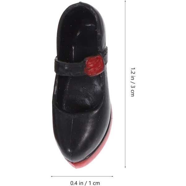 Alasum Scarpe Tacchi Alti Plastica per Bambole - 2 Paia Colori Assortiti 3cm