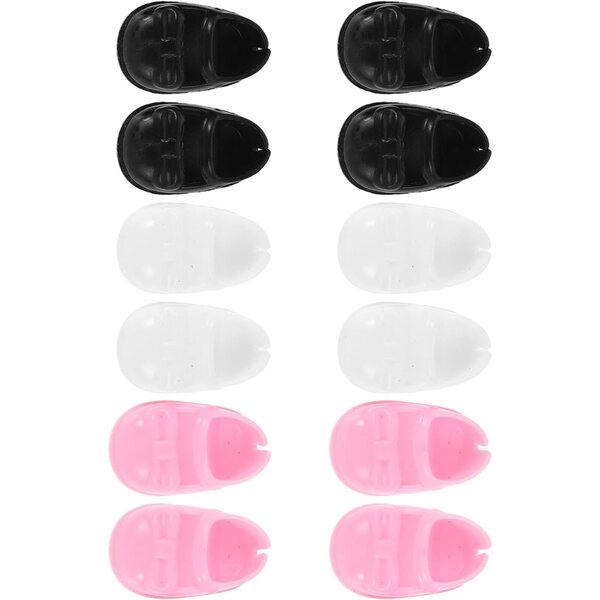 ORFOFE Set 6 Paia Mini Scarpe Piatte per Bambole - Accessori Gioco Creativo Bambini