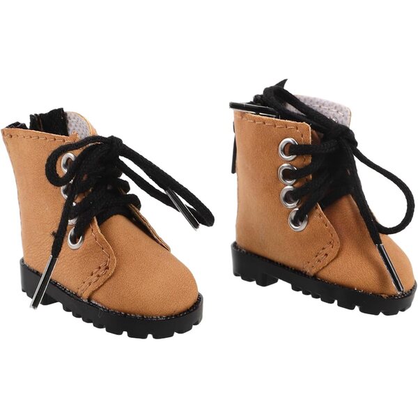 iplusmile Stiefel für Miniaturpuppen, 20 cm, weich und flexibel, Hellbraun
