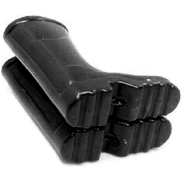 Regenstiefel für Miniaturpuppen 1:12, dekoratives Zubehör, schwarz aus Kunststoff