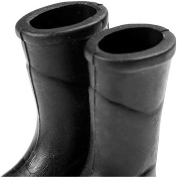 Regenstiefel für Miniaturpuppen 1:12, dekoratives Zubehör, schwarz aus Kunststoff