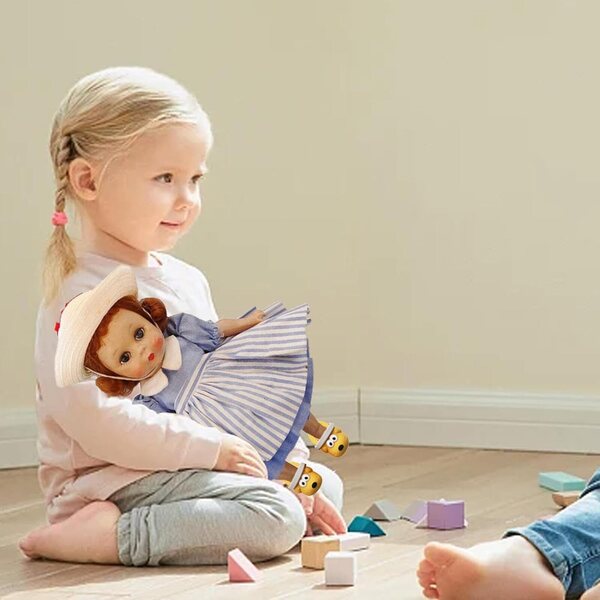 Miniatursandalen für Puppen aus PVC, widerstandsfähig und farbenfroh für Rollenspiele für Kinder