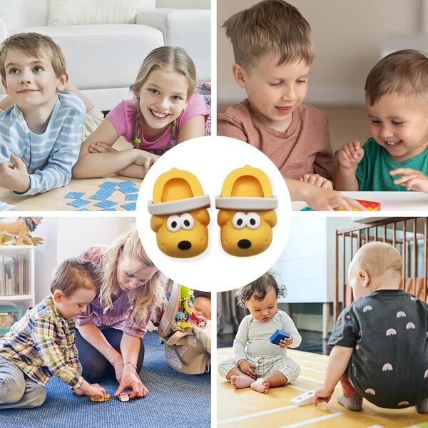 Miniatursandalen für Puppen aus PVC, widerstandsfähig und farbenfroh für Rollenspiele für Kinder