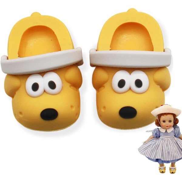 Miniatursandalen für Puppen aus PVC, widerstandsfähig und farbenfroh für Rollenspiele für Kinder