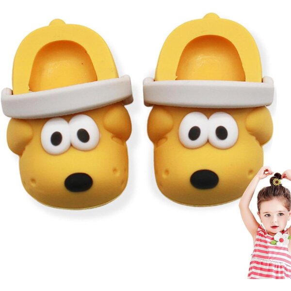 Miniatursandalen für Puppen aus PVC, widerstandsfähig und farbenfroh für Rollenspiele für Kinder