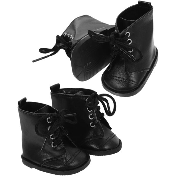 2 Paia Stivali in Similpelle per Bambole | Scarpe alla Moda e Accessori Vestiti Bambina