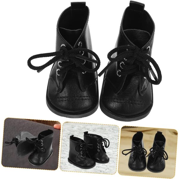 2 Paia Stivali in Similpelle per Bambole | Scarpe alla Moda e Accessori Vestiti Bambina