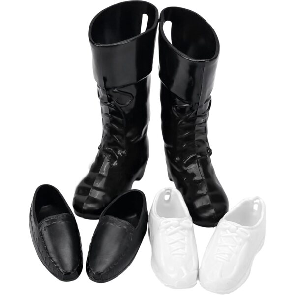 3 Paia Scarpe per Bambola Miniature 3TVol Stivali e Sneaker Moda Casual