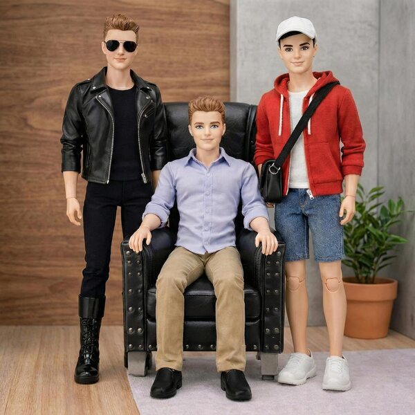 3 Paia Scarpe per Bambola Miniature 3TVol Stivali e Sneaker Moda Casual
