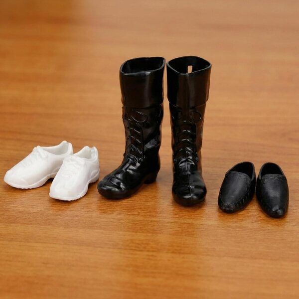 3 Paia Scarpe per Bambola Miniature 3TVol Stivali e Sneaker Moda Casual